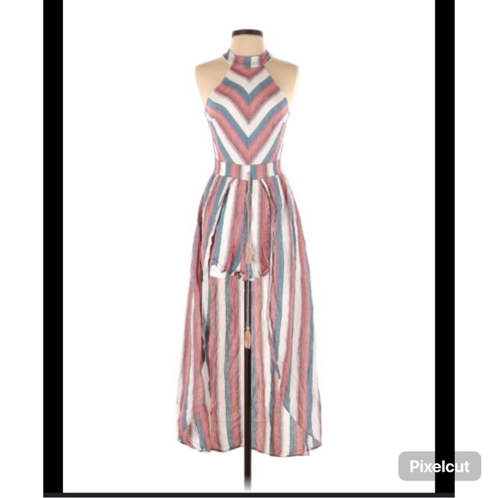 Crystal Sky stripe jumpsuit & romper size 5